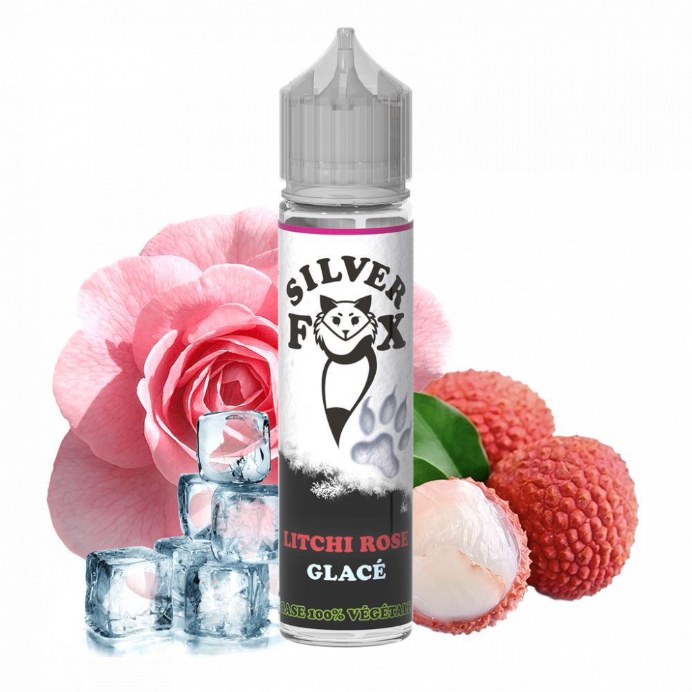E-liquide Rose Litchi glacés Silver Fox