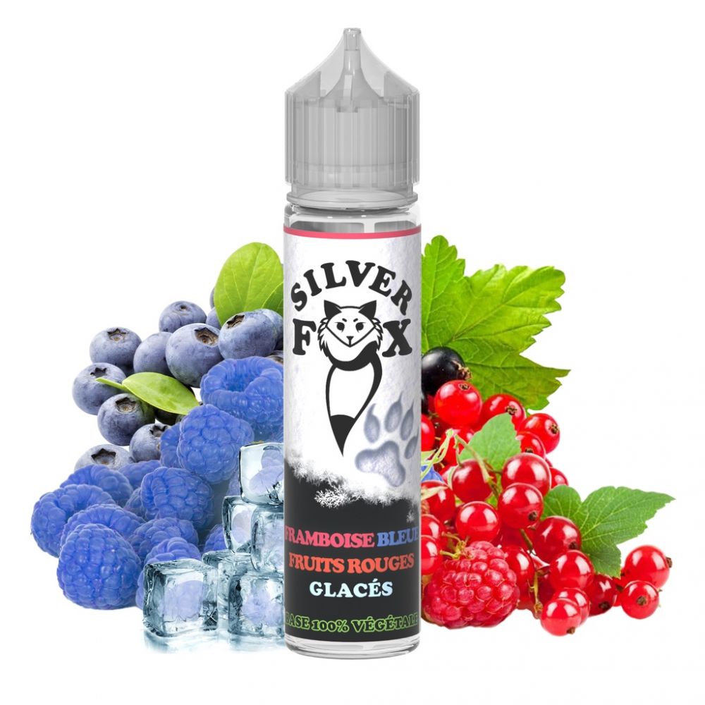 E-liquide Framboise Bleue Fruits Rouges Glacés Silver Fox